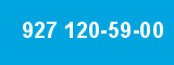 927 120-59-00 927 120-59-00